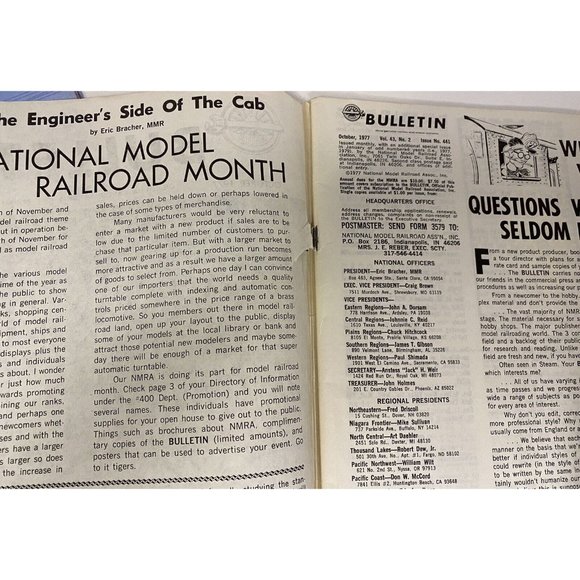 Lot 2 Vtg Railroad Magazines 1977 October NMRA BULLETIN 1990 Shoreliner - Picture 5 of 10
